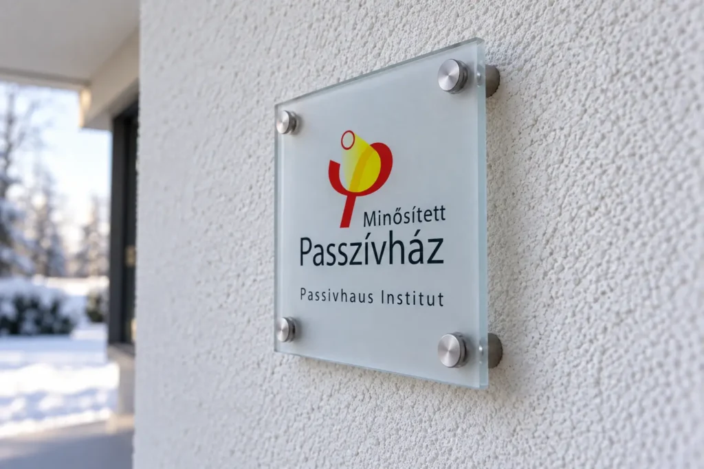 Minősített passzívház plakett – Certified Passive House